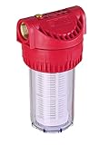 T.I.P. Hochleistungs-Vorfilter für Gartenpumpen & Hauswasserwerke – robuster Kunststoff, waschbar, 17,8 cm, bis 7.000 l/h Wasserdurchfluss, 3-teilig, 31058