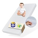 Matratze 70x140 Baby Kindermatratze 70x140 cm mit waschbarem Bezug für Kinder 10 cm hoch, Wendematratze eco5 Zertifizierung für Kinderbett Bodenbett