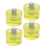 Homoyoyo 4stücke Gummihammerkopf Ersatz Mit Teilen Schlagköpfe Für Schmuck Lederarbeiten Holzfußböden Kunststoffhammer Weiche Schläge Für Empfindliche Oberflächen