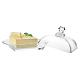 BUTTERDOSE Butterglocke Butterschale GLAS Butter BUTTERAUFBEWAHRUNG Küchendose