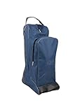 QHP Combi Reitstiefel-/Helmtasche Turniertasche 600 D (navy-grau)