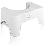 FUCHSI Toilettenhocker Erwachsene & Kinder - Sofort leichtere Darmentleerung I rutschfest & Platzsparend unter Toilette I 21 cm Höhe I Klo WC Klohocker für Toiletten Hocker Füße Stuhl Kackhocker