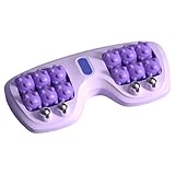 Fußmassageroller, Beidseitig Einsetzbarer Massageroller Für Füße Und Beine, 3-In-1 Fußmassagegerät Mit Faszienrolle, Fußmassage Roller Für Fersensporn Und Geschwollene Beine, Lila