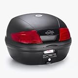 GIVI Topcase Kappa Motorrad K35N2-35 Liter, schwarz mit roten Rückstrahlern