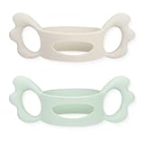 NJCXOLA 2 Babyflaschengriff aus Silikon,Breitkalibriger quadratischer Flaschengriff Silikonhohlgriff mit Engelsgriff Flaschenzubehör(4.5 * 13cm)