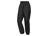 Rocktrail Damen Regenhose leicht und atmungsaktiv Wind- und wasserdicht (DE/NL/SE/PL, Alphanumerisch, M, Regular, Regular, Schwarz)