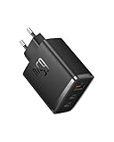 Baseus USB C Ladegerät, 65W USB C Netzteil 3-Port PD Ladegerät mit PPS, GaN Schnellladegerät kompatibel mit MacBook Pro/Air, iPhone 15/14/13/12 Serie, iPad Pro, Galaxy S23 Ultra, S23+, S23, S22 usw