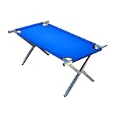 Apexare Outdoor-Verkaufstisch, tragbarer klappbarer Picknicktisch mit Verstellbarer Höhe, Stabiler Metallrahmen, 80 cm Dickes blaues Tuch, mobiler niedriger Tisch