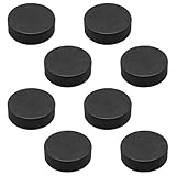 Yardwe 8 Stück Hockey Trainingshockey Eisfliesen Air Hockey Straßenhockey Ball Hockey Übung Eishockey Training Kniehockey Rollhockey Bubble Hockey Feldhockeybälle Schwarz