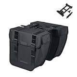 Basil Tour Doppeltasche – MIK-System – 28 Liter – wetterfest – Schwarz