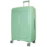 Monopol Reisekoffer und Kofferset 3tlg Hartschale (PP) Antigua Trolley (grün, Reisekoffer - Größe L)