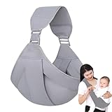 Babytrage | Tragetuch für Neugeborene, Tragetuch für Kleinkinder mit verstellbarem, gepolstertem Schultergurt, kompakter und weicher Sitzhalter für Kleinkinder