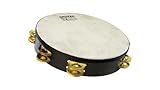 Grover Pro Percussion SX-BR SX Series Tamburin, zweireihig, 25,4 cm, Schwarz