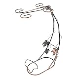 SOLUSTRE Wein Halter Rotwein Flaschenhalter mit Platzsparendem Design Kreativer Wandmontage Organizer für Weingläser und Flaschen für Weinliebhaber und Dekoration