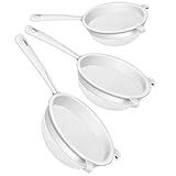 Sieb Plastik -Set 3tlg, Kunststoff-Filterset mit Sieben in 3 Größen - perfekt für Tee, Kaffee, Früchte, Kefir