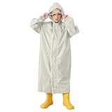 Regenmantel Kinder Wasserdicht Wiederverwendbar Ultraleichte Regencape Regenponcho Mit Rucksackabdeckung Strapazierfähige Regenjacke Mit Kapuze Für Mädchen Jungen Leichte Regenschutz Blau S