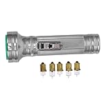 iplusmile Taschenlampe Laterne Retro Ultra Signal Camping-ausrüstung Miniatur-buld Eisen Silver