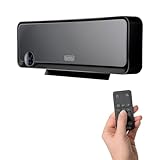 Black+Decker Keramische Wandheizung für Badezimmer | BXWSH2000E | Mit digitalem Thermostat | 2000 W | Programmierbar | Fernbedienung | LED-Display | PTC-System