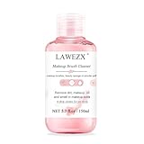 150ml Make-up-Pinselreiniger, LAWEZX Schminkpinsel Reinigung, entfernt Make-up, Schmutz und Verunreinigungen von Make-up Pinsel, Schwamm oder Puderquaste, Sanft und Sicher Flüssiger Reiniger