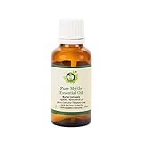 Ätherische Myrten Öl | Myrtus Communis | Myrten Öl | Für Haut | Unverdünnt | 100% reines natürlich | Dampf destilliert | Therapeutisch | Myrtle Essential Oil | 15ml | 0.507 Unzen By R V Essential