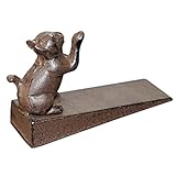 Türstopper Cast Iron Door Stop Katzen-Türstopper für Innentüren, Schmiedeeiserner Türhalter für Den Türboden, Holzboden, Handgefertigt(Antique iron color)