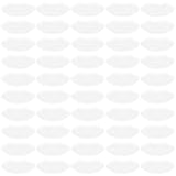 DECOMELODY 50 Stück Transparentes Gesichtsschutzvisier für Haarschnitt und Haarspray Selbstklebende Frisör-schutzschild Leichter Gesichtsschutz für Erwachsene zum Trimmen von Pony und