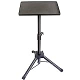 GLEAM Beamer Ständer Multifunktionaler Beamer Stativ Universal Kamera Bodenständer für Laptop Ständer Tragbarer Verstellbare Höhe von 61 cm bis 101 cm mit Platte