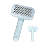 Bürste für Hunde, zur Entfernung von abgestorbenem Haar, Bürste für Haustiere, die Haare lösen, Massagewerkzeug gegen Verheddern und Knoten, empfindliche Haut, für lange oder kurze Haustiere