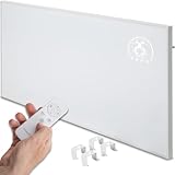 Heidenfeld Infrarotheizung HF-HP140 | 300 Watt bis 10 m² | 3in1 Steuerung via App | Fernbedienung | Touch-Bedienfeld | Mobile Elektroheizung | Infrarot Heizkörper mit Thermostat (HF-HP140 300 Watt)