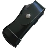 Hemobllo PU Leder Messerhalter mit Schneidschutz und Aufhänger als Küchenaccessoire für Outdoor Aktivitäten Zufällige Farbe