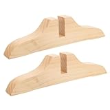 Sosoport 2 Stück Stabile Holz Füße für Raumteiler Dekorative Standhalterung für Bildschirme und Trennwände Einfache Montage Geeignet für Faltbare und Freistehende Raumteiler