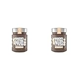 NAUGHTY NUTS Bio Erdnussmus Cacao Crunch | Vegane Erdnussbutter | 100% Natürlich | Ohne Palmöl & Zucker | Ideal Als Topping Für Müsli | 250g (Packung mit 2)