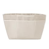 WisePoint Bag Organizer Einsatz, Tote Bag Organizer mit 11 Taschen und Handheld, Bag Liner für Schultertaschen/Handtasche, Ordnung halten und Taschen schnell wechseln (Beige Stil 1, M)