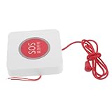 Holibanna Notruftaste für Senioren Touch Zugschnur Alarmgerät Sicherheitssystem für Zuhause Büro Soforthilfe bei Sturzgefahr Wandmontage Zuverlässiges Design