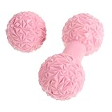 Sosoport 1 Satz Massageball Mit Mauerwerkskugel Muskelmassagegerät Tragbarer Yogaball Ball Zum Massieren Massagekugel Rückenmassagegeräte Massagebälle Nackenmassagegerät Trp Rosa