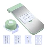 BESPORTBLE Gemüseschneider mit Handschutz Multifunktionaler Küchen slicer für Kartoffeln und Gemüse Rutschfester Griff Praktisches Schneidegerät für Haushalt und Küche