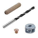 wolfcraft Dübel-Set ø 8mm I 2917000 I Set zum Herstellen von Dübelverbindungen