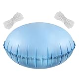Furtryvl Aufblasbares Pool-Kissen – Winterisierendes Teich-Luftkissen – 1,2 x 1,2 m Eis-Equalizer-Pool-Kissen mit Seil für Schwimmen, Whirlpool, Fluss, See, Hinterhof, Strand, Party, Urlaub