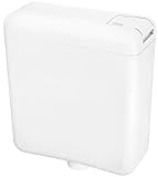 Cornat FARO Spülkasten 6/9L - weiß - Kunststoff, 3-seitige Anschlussmöglichkeit - tiefhängend - Start-/ Stopp-Spülung / Spülkasten WC / Toilettenspülkasten / Toilettenspülung / SPK1000