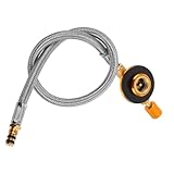 Abaodam Propantank Adapter Verlängerungsschlauch Gasschlauchadapter für Wohnmobil Campingkocher Langlebig Sicher Mühelose Installation Erweiterte Flexibilität