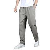 Sommer Cargohose Herren Cordhose Jogginghose Atmungsaktiv und Leicht Cargo Hose Wanderhose Jeans Männer Taktischer Gürtel Arbeitshose mit Gummizug Beige Baggy Herren-Cargohosen