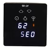 Saunatemperaturregler, digitales Bedienfeld für Saunaheizung, Touchscreen mit einstellbaren Zeiteinstellungen für Dampfbad