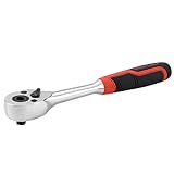 MAXPOWER Ratschenschlüssel 1/4 Zoll, Ratsche 72 Zähne Wende Ratschenkopf, Vierkantantrieb, hohe Auslösegenauigkeit