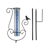 Gartenfreundlicher 17,8 cm Outdoor-Regenmesser mit Pfahl, perfekt für die genaue Messung von Regenfällen