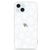 LCHULLE Weihnachten Handyhülle Kompatibel mit iPhone 15(6.1 Zoll) Hülle Weihnachten Transparent Silikon Christmas Case Durchsichtig Schutzhülle für iPhone 15 Schnee