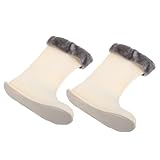 FRCOLOR Damen Thermofleece Stiefel Einlegesohlen Dicke Baumwoll Winter Schuhisolierung Feuchtigkeitsableitend Herausnehmbar Kompatibel mit Wander und Regenstiefeln