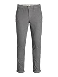 JACK & JONES Herren Chino Hose JPSTMARCO JJFURY - Slim Fit Braun Grau Beige, Größe:36W / 32L, Farbvariante:Drizzle 12206198