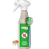 Envira Floh-Spray - Anti Flohmittel für die Wohnung 500 ml - Umgebungsspray, Mittel gegen Flöhe - Geruchlos & Auf Wasserbasis