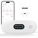 CheckMe ER2-S EKG für Zuhause Tragbares EKG-Gerät mit präzisem Brustgurt (30 Sek. bis 15 Min. Aufnahme), Echtzeit-APP-Visualisierung, Unbegrenzter Speicherplatz, 0,96-Zoll-OLED-Display, Kompatibel