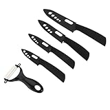 OFFSCH 1 Satz Keramikmesser küchenmesser ausstechplatte hochstihl kitchens knives kochgeschirr Gemüsemesser essstã¤bchen buerostuehle swor gemüseschaufel Schneidekante Küchenwaren Black